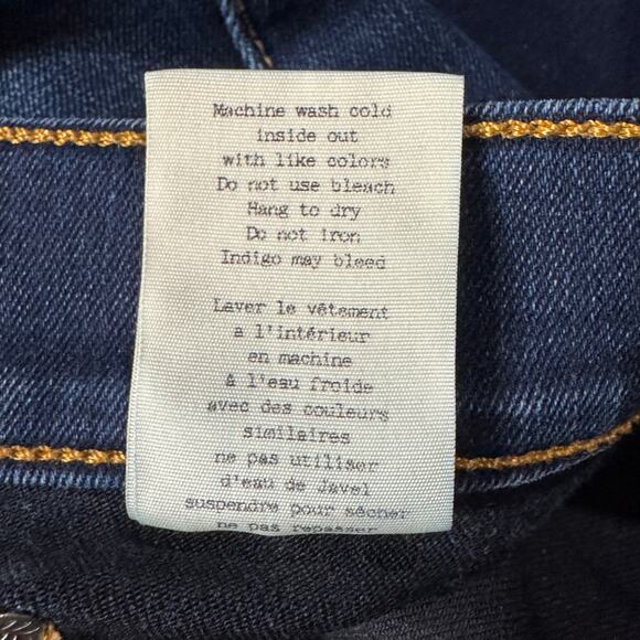 Rag & Bone SZ 27 High-Rise Skinny Jeans Zip-Fly Stretch Pocket Whiskered Bedford - Picture 11 of 11